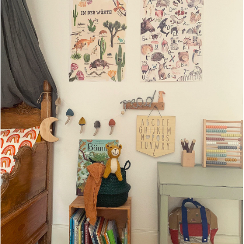 Funny Bunny Kids | Alphabet Wall Hanger | Little Lights Co.