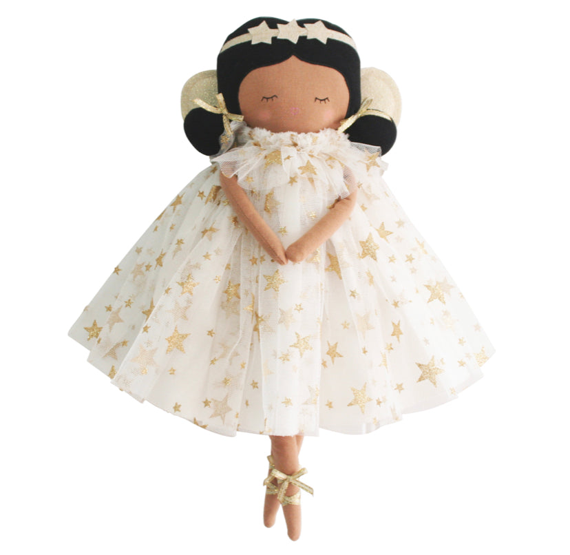 Alimrose | Gracie Fairy Doll - Ivory gold star 38cm