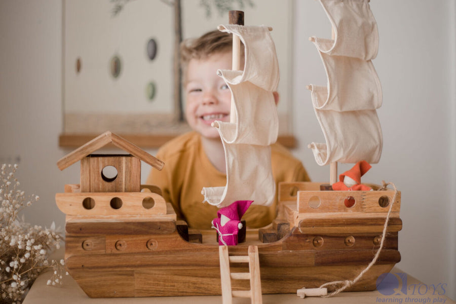 Q Toys |  Wooden Pirate Ship