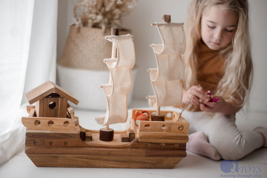 Q Toys |  Wooden Pirate Ship