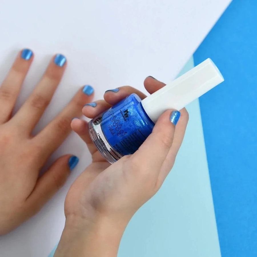 No Nasties | Nail Polish - Water based nail polish - Mermaid Blue | Little Lights Co.
