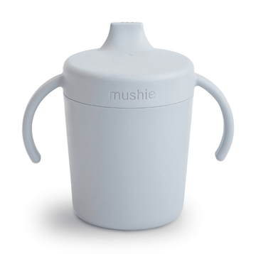 Mushie | Trainer Sippy Cup with Handle, Cloud | Little Lights Co.