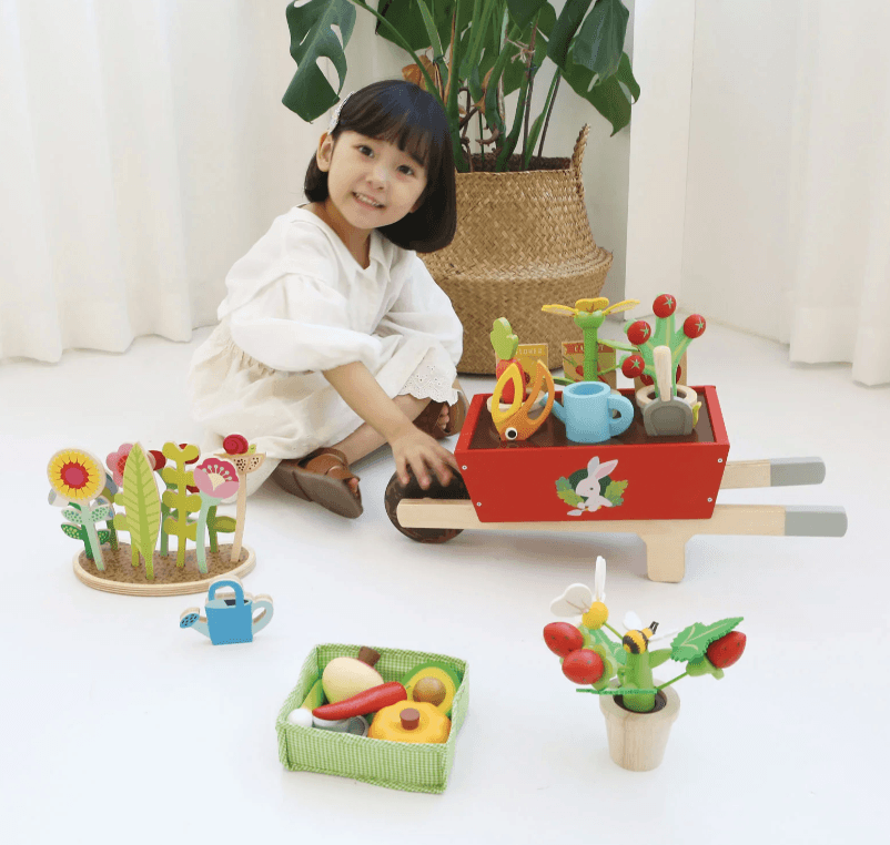 Tender Leaf Toys | Garden Wheelbarrow Set | Little Lights Co.