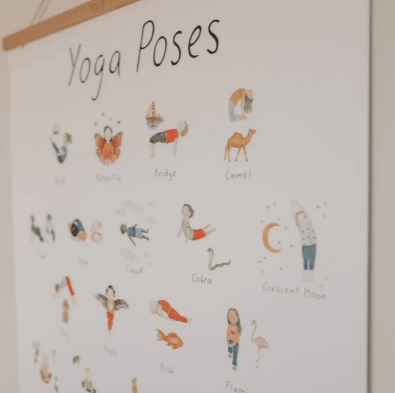Yoga Poses Print | Mindful and Co Kids | Little Lights Co.