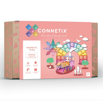 Connetix Magnetic Tiles | 202 pc Pastel Mega Pack