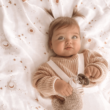 Fox and Fallow | Organic Muslin Wrap Swaddle, Constellation | Little Lights Co.