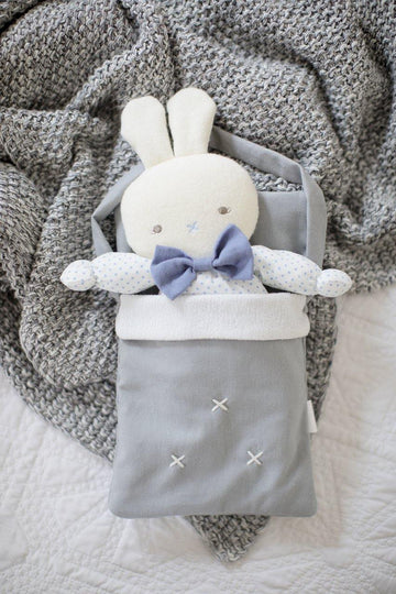 Alimrose | Doll Carry Bag - Grey Linen | Little Lights Co.