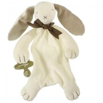 Ears the Bunny Comforter - Organic Dummy Holder (unboxed) | Maud n Lil | Little Lights Co.