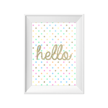 Hello Print A4 | Little Lights Co.