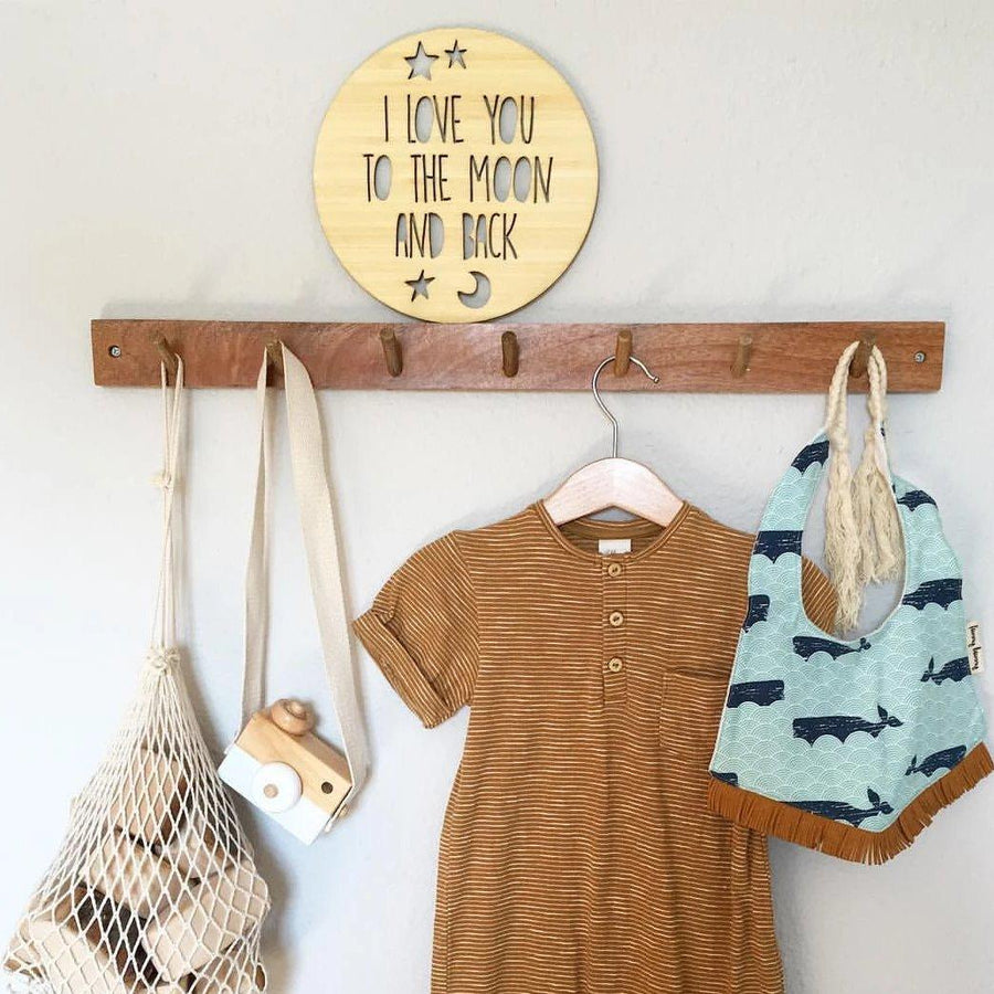 To the Moon and Back Plaque | Little Lights Co.