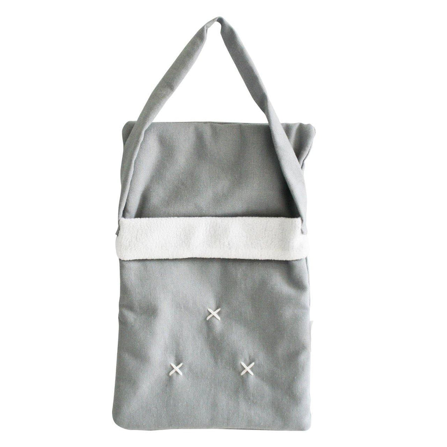 Alimrose | Doll Carry Bag - Grey Linen | Little Lights Co.