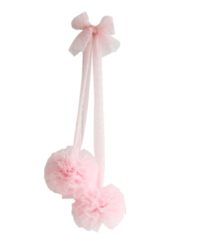 Alimrose | Tulle Pom Pom Decor Set 2pcs - Soft Pink | Little Lights Co.