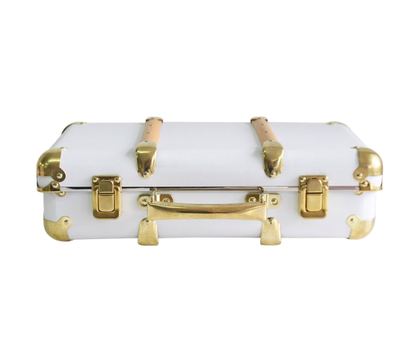 Alimrose | Vintage Style Suitcase - White | Little Lights Co.
