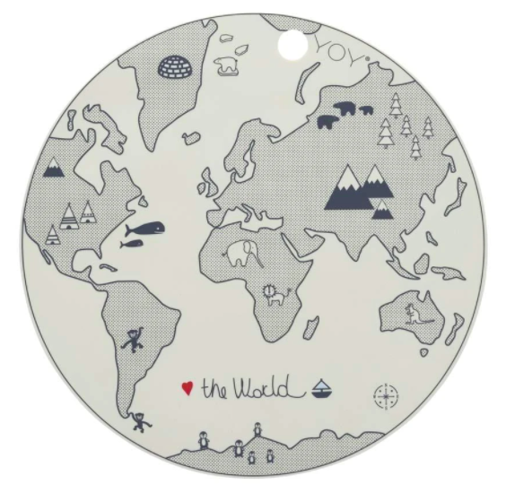 OYOY | Silicone Placemat - World | Little Lights Co.