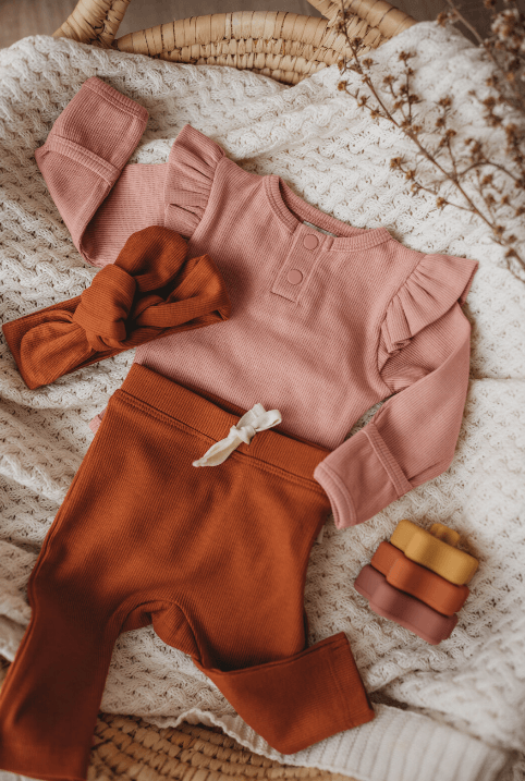 Snuggle Hunny Kids | Biscuit Ribbed Topknot | Little Lights Co.
