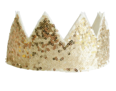 Alimrose | Sequin Gold Crown