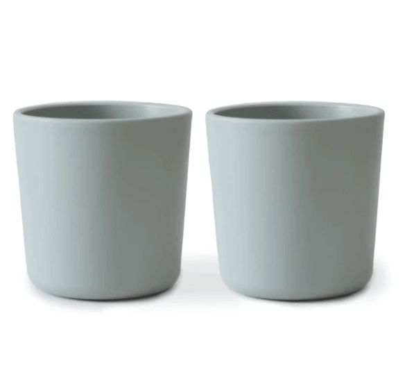 Mushie | Dinnerware Cup (Set Of 2) - Sage | Little Lights Co.