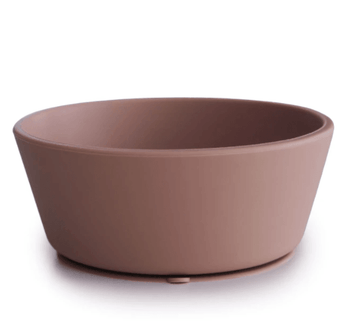 Mushie | Silicone Suction Bowl - Cloudy Mauve | Little Lights Co.