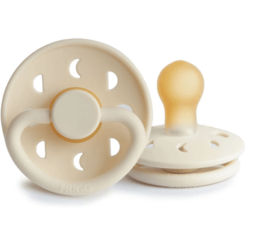 Frigg Moon Phase Pacifier, Cream (Natural Rubber) | Little Lights Co.