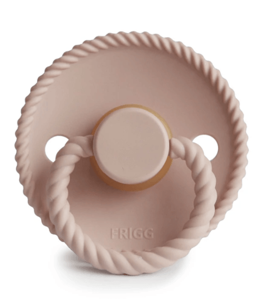Frigg Rope Pacifier, Blush (Natural Rubber) | Little Lights Co.