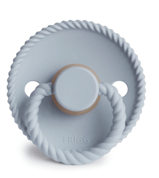 Frigg Rope Pacifier, Powder Blue (Natural Rubber) | Little Lights Co.