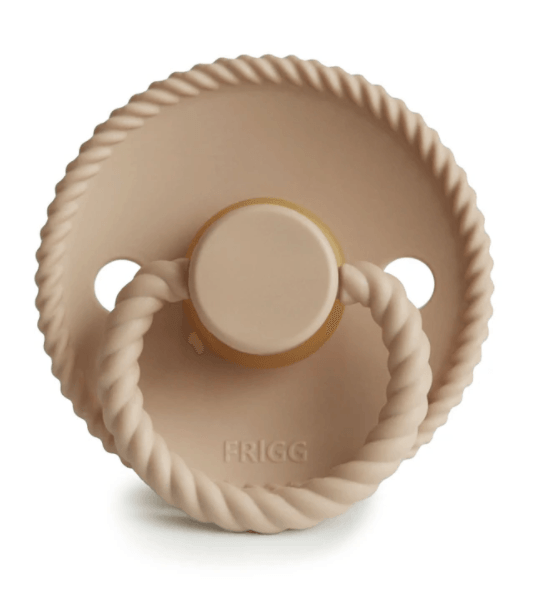 Frigg Rope Pacifier, Croissant (Natural Rubber) | Little Lights Co.