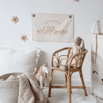 Leonie and the Leopard | Wall Banners, You are a Wildflower | Little Lights Co.