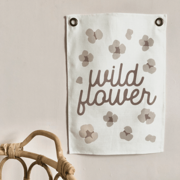 Leonie and the Leopard | Wall Banners, Wildflower | Little Lights Co.