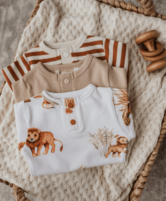 Snuggle Hunny Kids | Lion Growsuit | Little Lights Co.