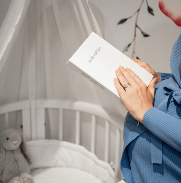 Forget me not | 'Made with love' Pregnancy Journal (White) | Little Lights Co.