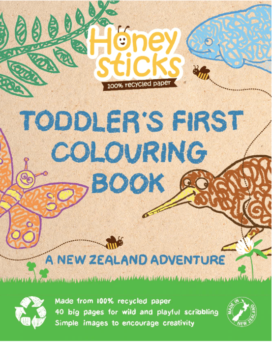 Honeysticks | Colouring Book, A Kiwi Adventure | Little Lights Co.