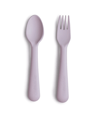 Mushie | Fork & Spoon Set | Little Lights Co.