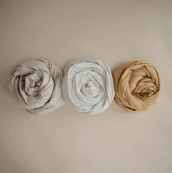 Mushie | Baby Wrap, Ivory | Little Lights Co.