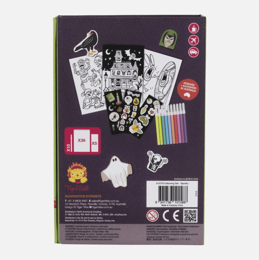 Tiger Tribe | Colouring Set - Spooky | Little Lights Co.