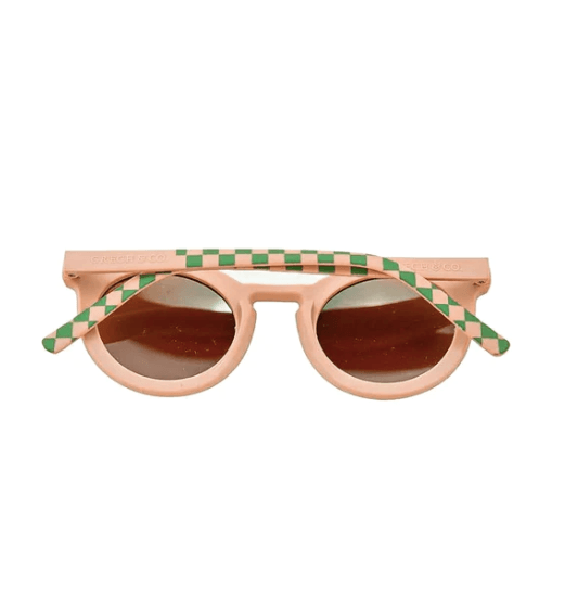 Grech & Co, Kids Sustainable Sunglasses | Checks Sunset + Orchard | Little Lights Co.