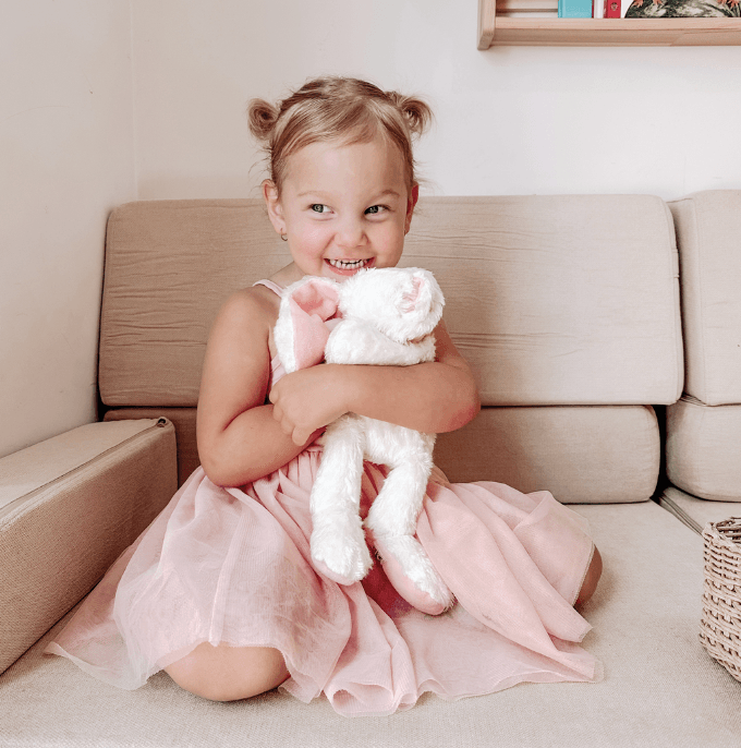 Floppsy Rose the Bunny, Organic Plush Toy | Maud n Lil | Little Lights Co.
