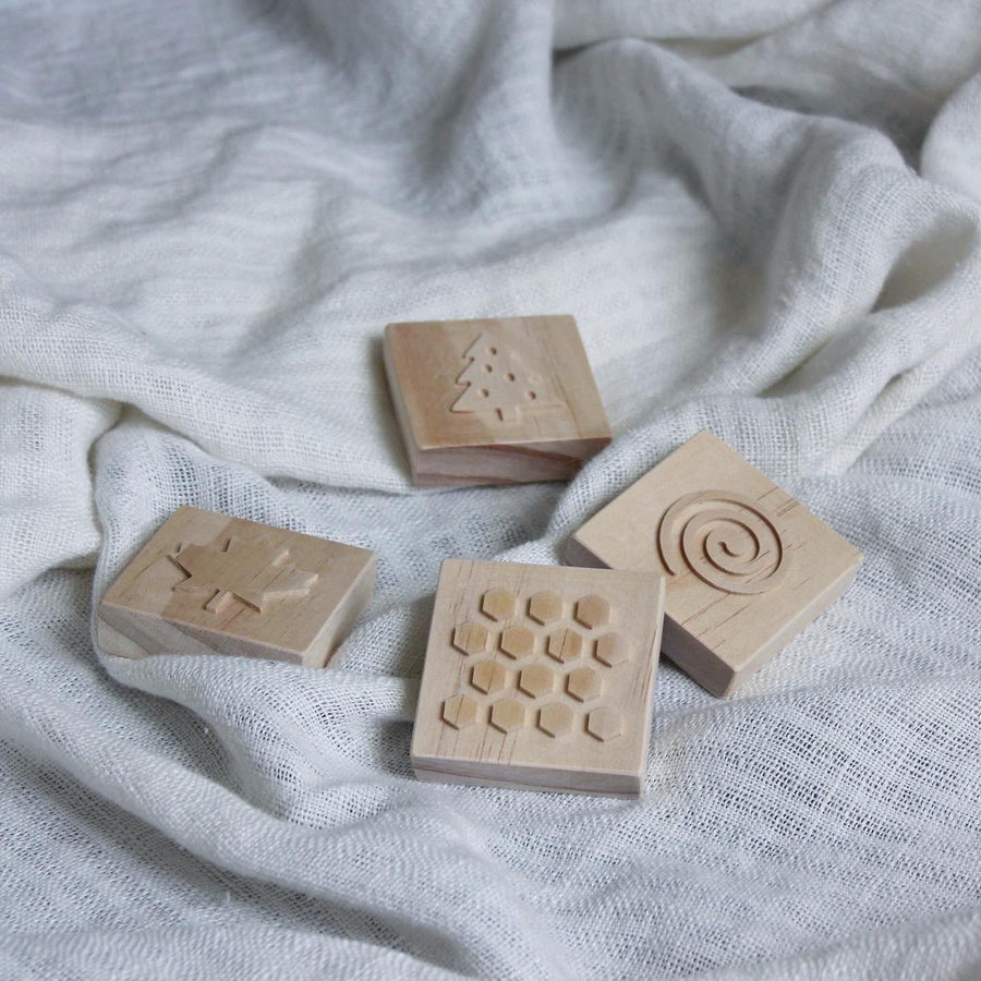 Wooden Dough Stamps | Grove & Willow | Little Lights Co.