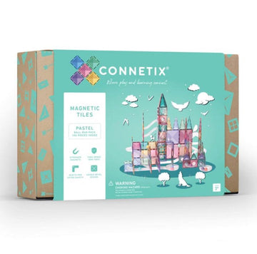 Connetix Tiles | Pastel 106 Piece Ball Run Pack | Little Lights Co.