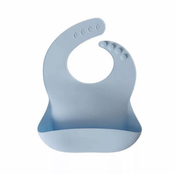 Silicone Bib | Baby Blue | Little Lights Co.
