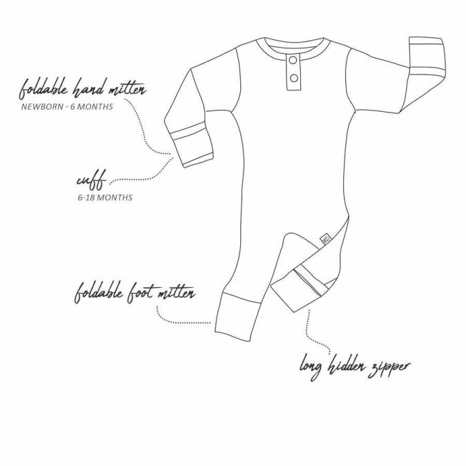 baby growsuit rose