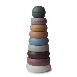 Mushie | Stacking Ring Tower, Rustic