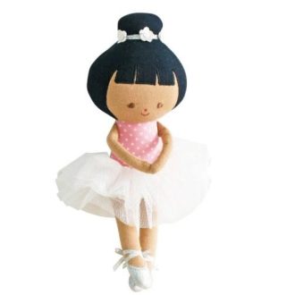 Alimrose | Baby Ballerina Doll, Pink Spot
