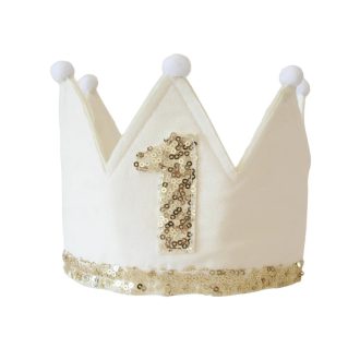 Alimrose | 1st Birthday Crown, Ivory