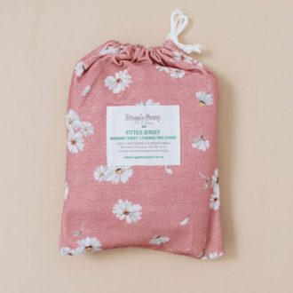 Snuggle Hunny Kids | Bassinet Sheet / Change Pad Cover - Daisy