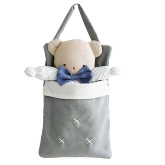 Alimrose | Doll Carry Bag, Grey Linen