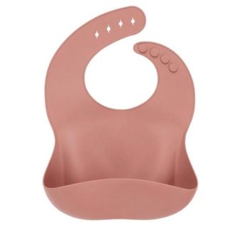 Little Lights Co | Silicone Baby Bib, Cotta