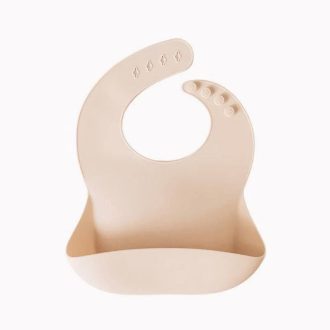 Little Lights Co | Silicone Baby Bib, Natural