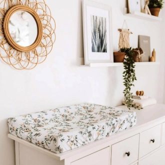 Snuggle Hunny Kids | Bassinet Sheet / Change Pad Cover - Eucalypt