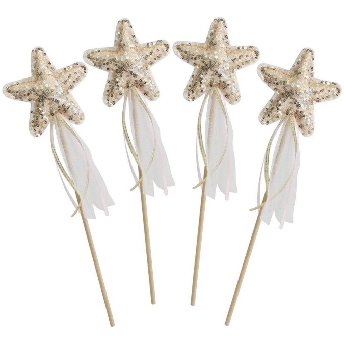 Alimrose | Star Sequin Wand, Gold