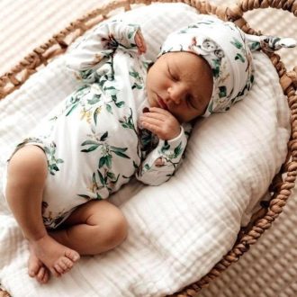 Snuggle Hunny Kids | Long Sleeve Bodysuit, Eucalypt